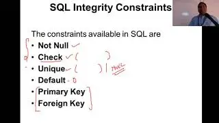 Database Management Systems #7 SQL Constraints - Not null and Check Constraints