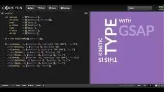 GSAP - Kinetic Typograhy