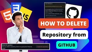 How to delete the repository from the GitHub account ✅ | GitHub | Developer pani