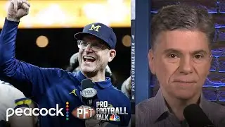 Jim Harbaugh sidesteps questions about NFL, Los Angeles Chargers | Pro Football Talk | NFL on NBC