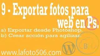 Web Fotográfica 9 - Exportar fotos para web desde 
