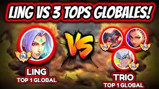 THE BEST LING IN THE WORLD VS 3 GLOBAL TOPS! LING TOP 1 GLOBAL 91.7% WINRATE! | MOBILE LEGENDS