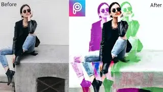 How To Create Glitch Effect In Picsart |Glitch Effect Photo Editing.