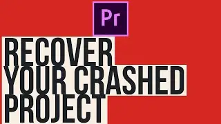 premiere pro recover your project