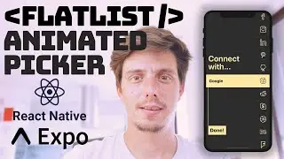 Advanced React Native Animated FlatList Picker - Synchronised FlatLists