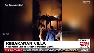 Kebakaran Villa di Kabupaten Bogor