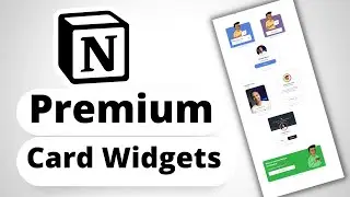 How to add a Card Widget in Notion