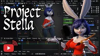 Project Stella Livestream - Animating Stella in Blender