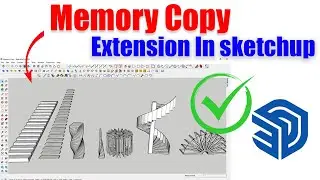 Memory Copy SketchUp plugin | Repeating Copy, Rotation and Scaling of Objects with Memory Copy