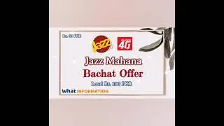 Jazz Mahana Bachat Offer Rs. 89 PKR | What Information