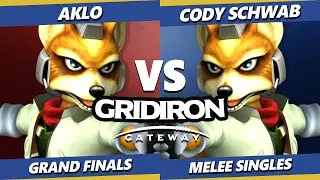 Gridiron Gateway 2024 GRAND FINALS - Cody Schwab (Fox) Vs. Aklo (Fox) Smash Melee - SSBM