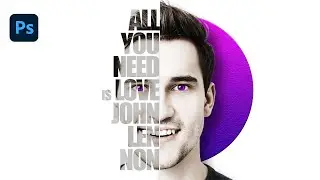 How to create text portrait effect in photoshop - Version 2