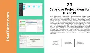 23 Capstone Project Ideas and Research for IT and IS