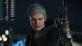 Devil May Cry 5 AMD Ryzen 5 2400G Vega 11 - Gameplay Benchmark Test