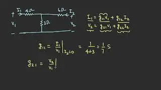 Equivalent circuit of g-parameters and solving problems for finding g-parameters of two port network