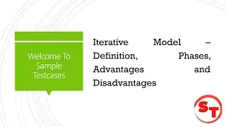 What is Iterative model - advantages and disadvantages and when to use it?