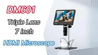 🔎 🔬TOMLOV DM601 7-inch Triple Lens HDMI digital microscope!