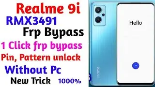 Realme 9I Frp Google Account Bypass Without PC/Realme Google Lock