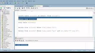 DELETE query in oracle | How to delete records from table in oracle database