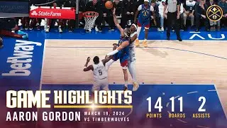 Aaron Gordon Full Game Highlights vs. Timberwolves 🎥