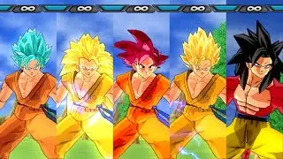 Dbz Budokai Tenkaichi 4 Mod - All Goku Transformation & Fusion