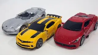 Transformers Movie 3 DOTM SS Autobot Bumblebee Dino Sideswipe Vehicle Car Robot Toys