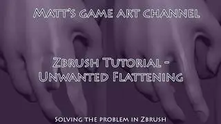 Zbrush - Flat Geometry problem fix