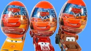 DISNEY PIXAR CARS SURPRISE EGGS ROAD TRIP RAMONE LIGHTNING MATER OPEN PRIZES