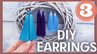 Great DIY earrings ! easy ! 3 ways to make