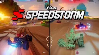 Disney Speedstorm Multiplayer Local 2 Players Gameplay (PS4)