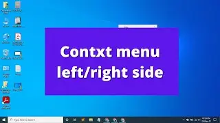 How to change the context menu position from left to right in Windows