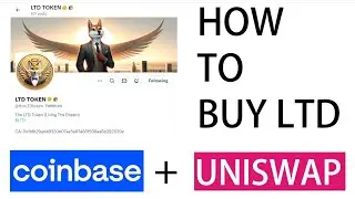 How to buy LTD with cash using Coinbase to Uniswap Method - Living The Dream #ltd