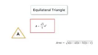 Find Area of an Equilateral Triangle: C Program