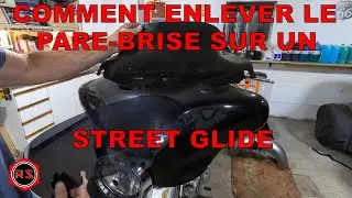 enlever le pare-brise sur un flhx street glide 1996 -2013