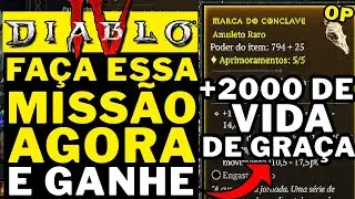 DIABLO 4 - FAÇA ESSA MISSÃO SECUNDARIA AGORA!!!!! GANHE 2000 DE VIDA DE GRAÇA!!