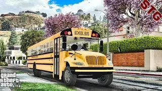 GTA 5 REAL LIFE MOD #713 - LET'S GO TO WORK!!!(GTA 5 REAL LIFE MODS) SCHOOL BUS