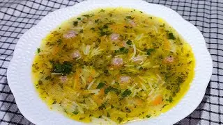 Soup with MEATBALLS won a million hearts🔥Turkish soup.