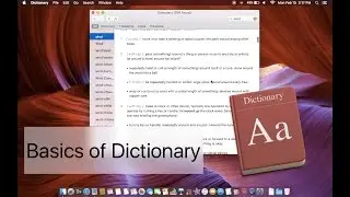 Basics of Apple Dictionary – Wind5387