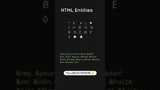 HTML Entities