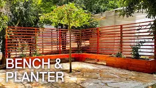 Privacy Trellis Planter Installation | Private Patio - PART 2