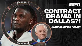 DRAMA IN DALLAS! Should Jerry Jones be panicking over CeeDee Lambs contract situation? | First Take