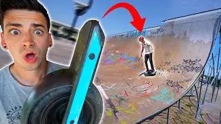 ONE WHEELING AT THE SKATEPARK!