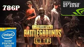 PUBG LITE [PC] Gameplay:- GT 1030+Intel Pentium G2020+6 GB RAM