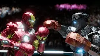 REAL STEEL : BUT WITH IRON MAN (3D CGI ANIMATION)