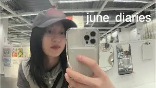 june vlog: building office space, ikea trip, dream nara clock, lots of eating lol