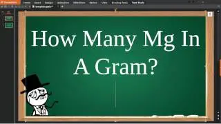 How Many Mg In A Gram