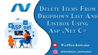 Write a program to Delete Items from Dropdown list and List box  using ASP .NET C#