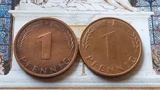 👉 € 18,000,00 👈 do you have this coins  Very Rare Error Coin 1 Pfennig 1974 and 1974 of Old German