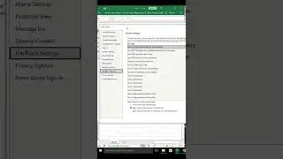 How to change file block settings in MS Excel