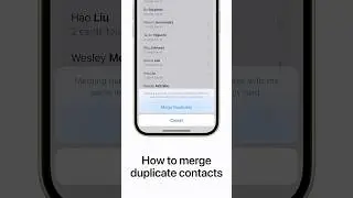 How to merge duplicate contacts on your iPhone or iPad | Apple Support